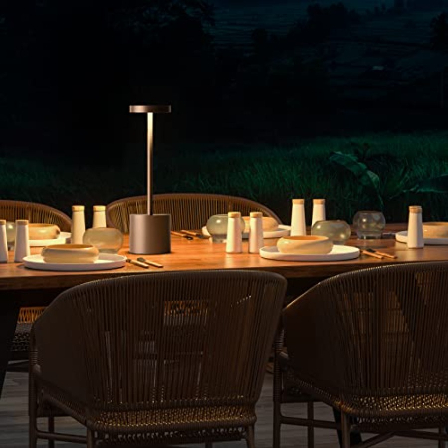 Cordless Table Lamp Rechargeab - Outdoor Power For Lights reseña y precio