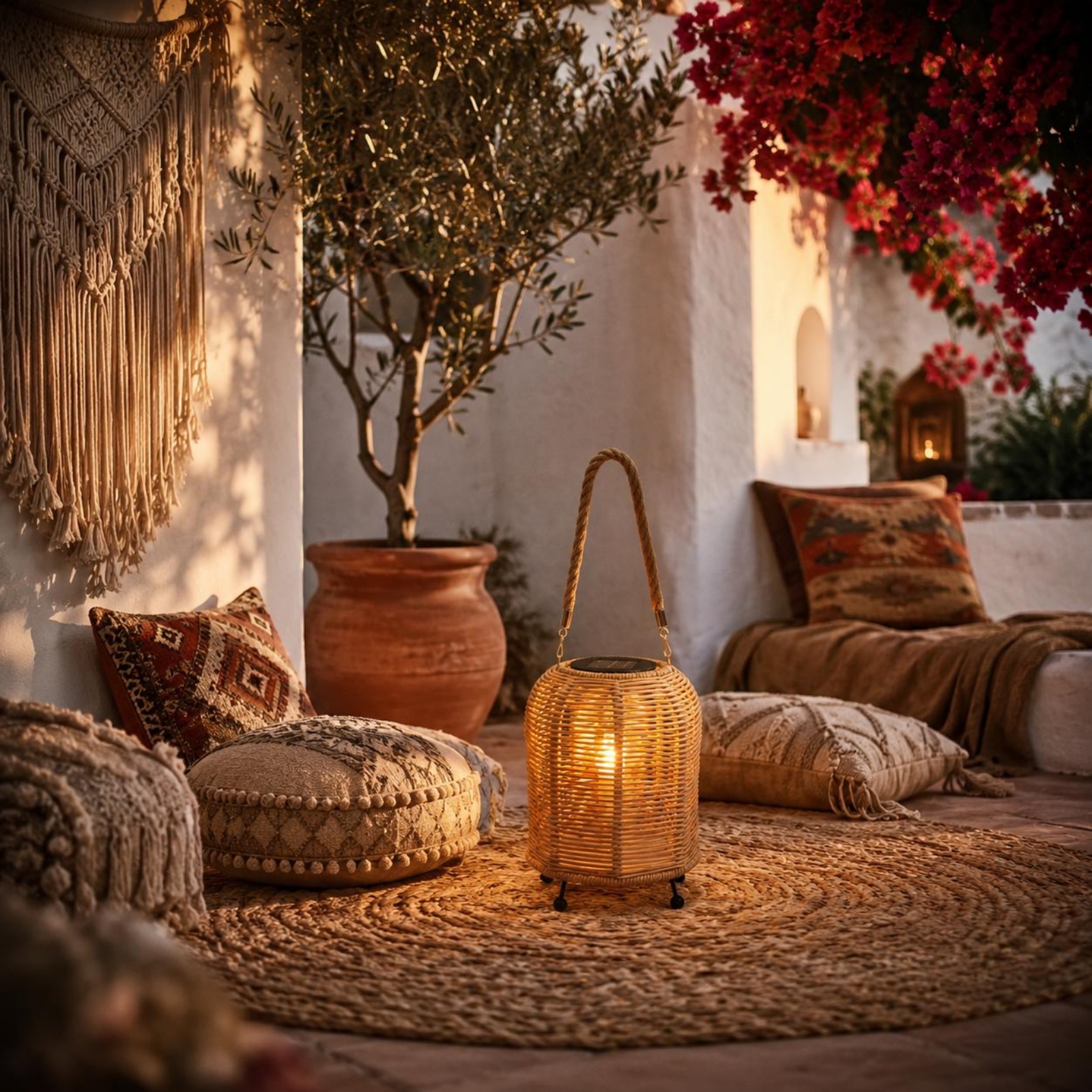 Handwoven Solar Lantern Warm L - Outdoor Power For Camping reseña y precio
