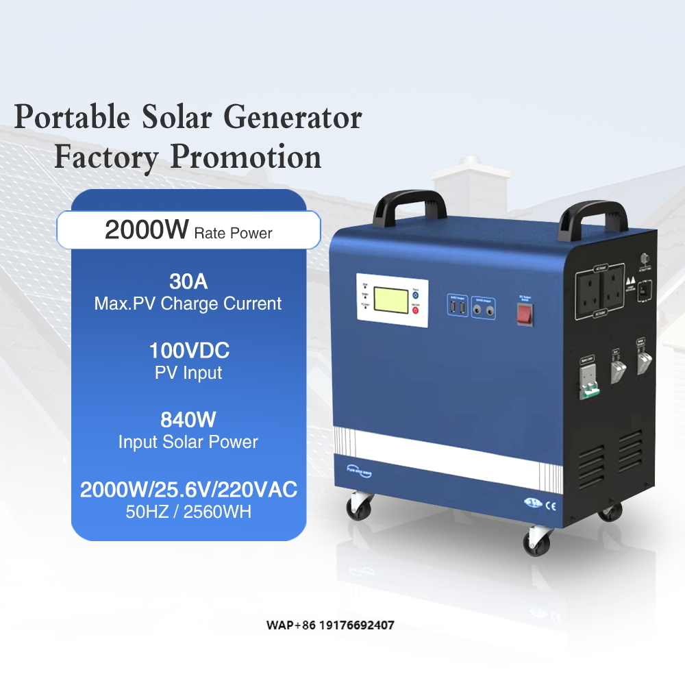 2kwPower Solar Generator 100Ah - Outdoor Uninterruptible Power Supply reseña y precio