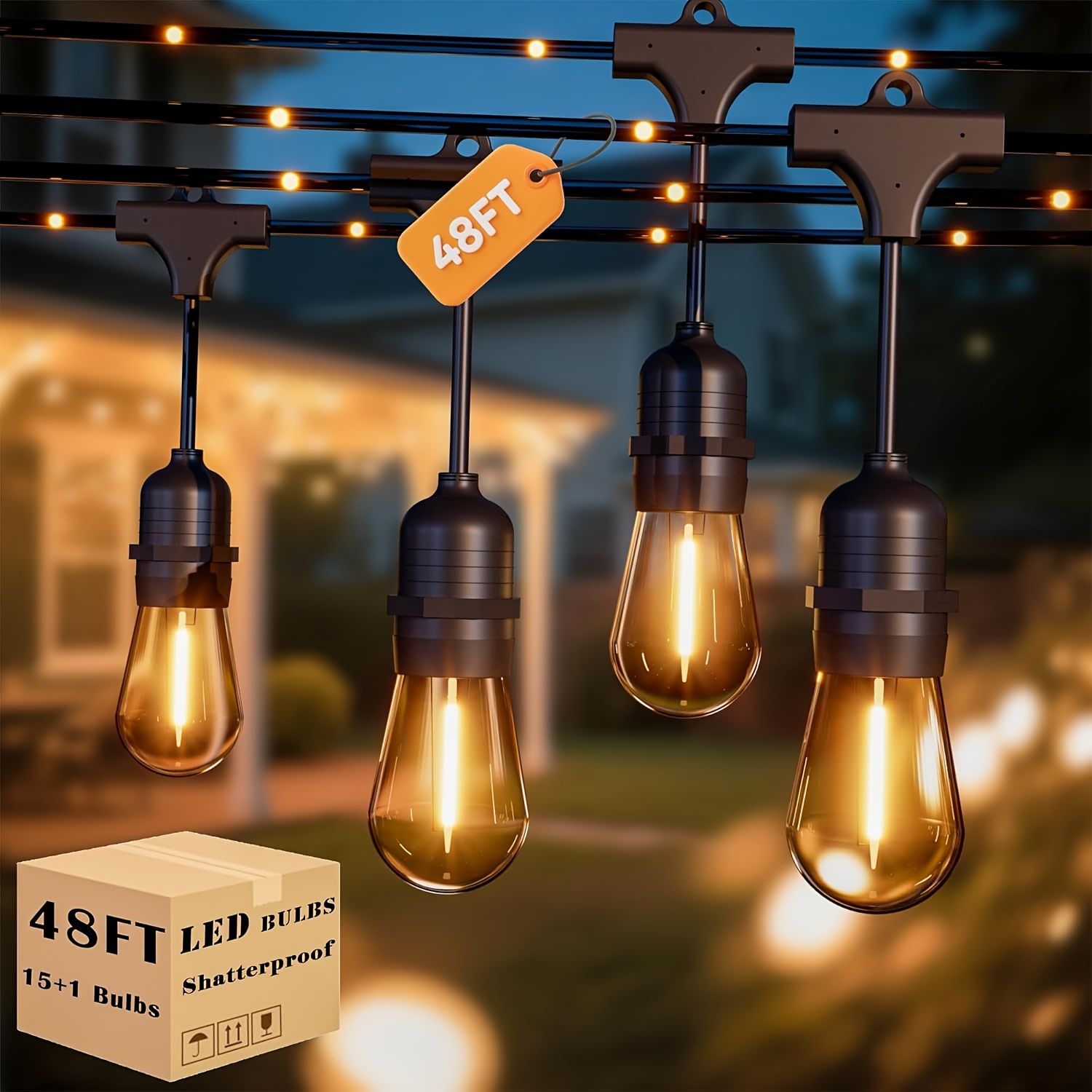 BEATINEON Outdoor String Light - Outdoor Power For Christmas Lights reseña y precio