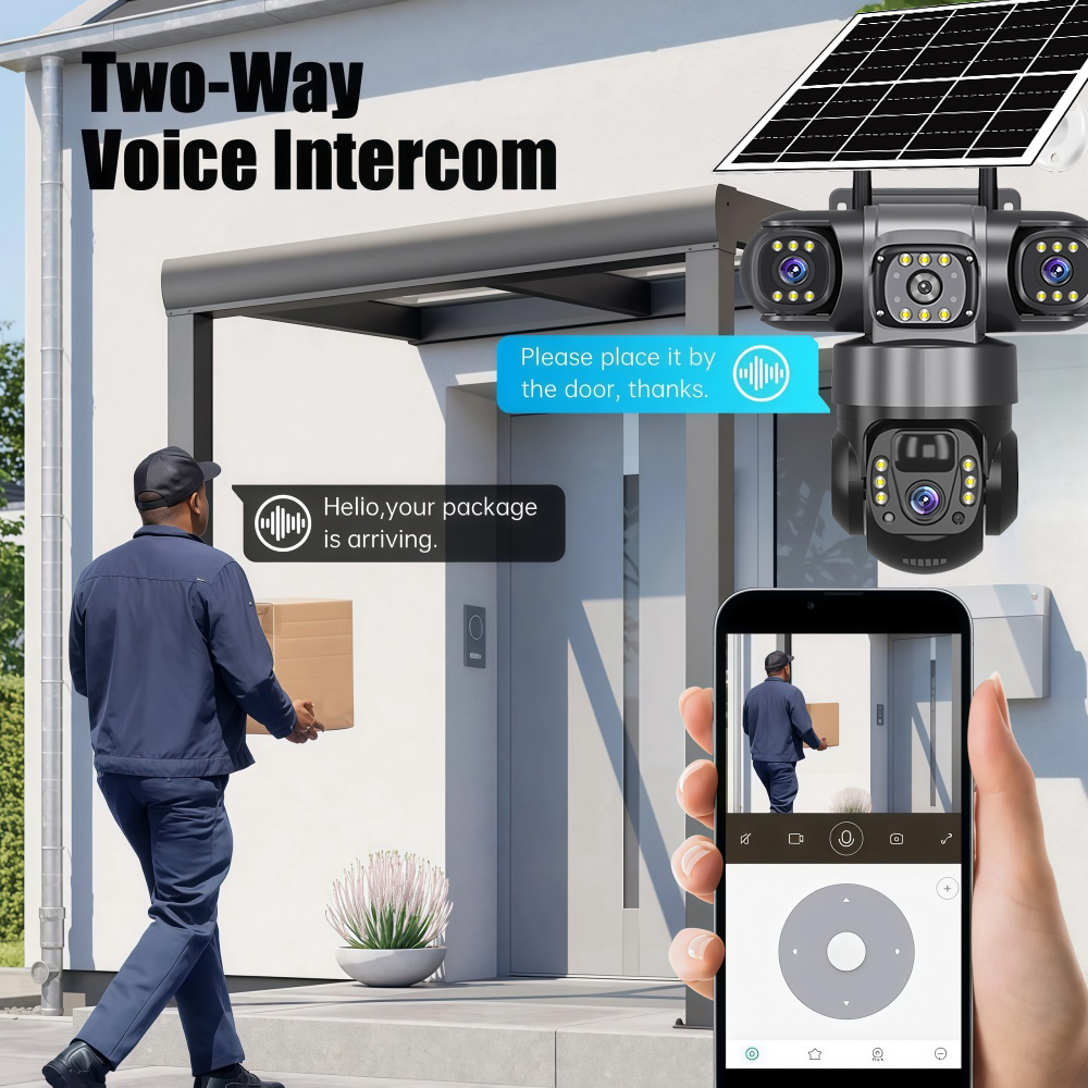 Solar-Powered Security Camera  - Outdoor Power G Motion reseña y precio