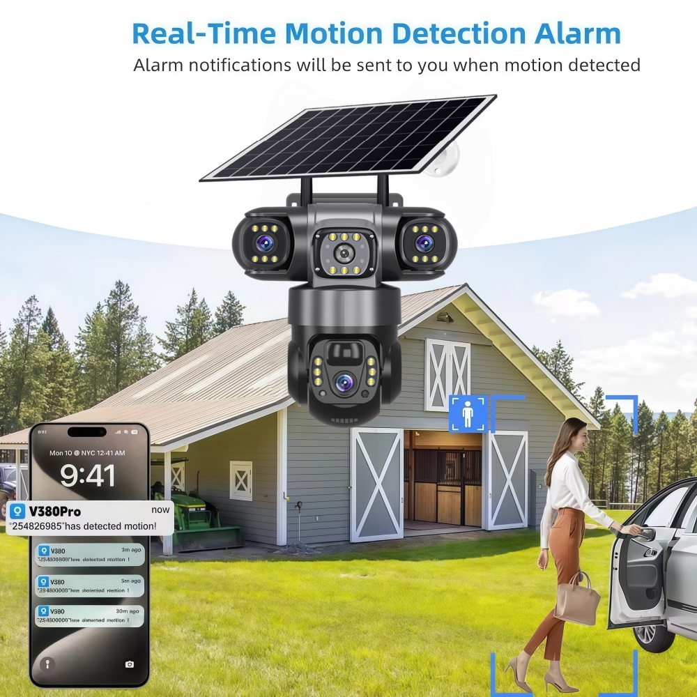 Solar-Powered Security Camera  - Outdoor Power G Motion reseña y precio