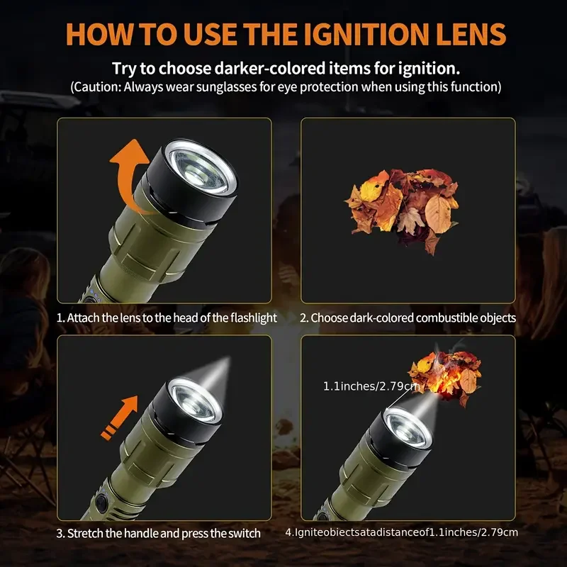 Ultra Powerful Flashlight Conc - Outdoor Power For Camping reseña y precio