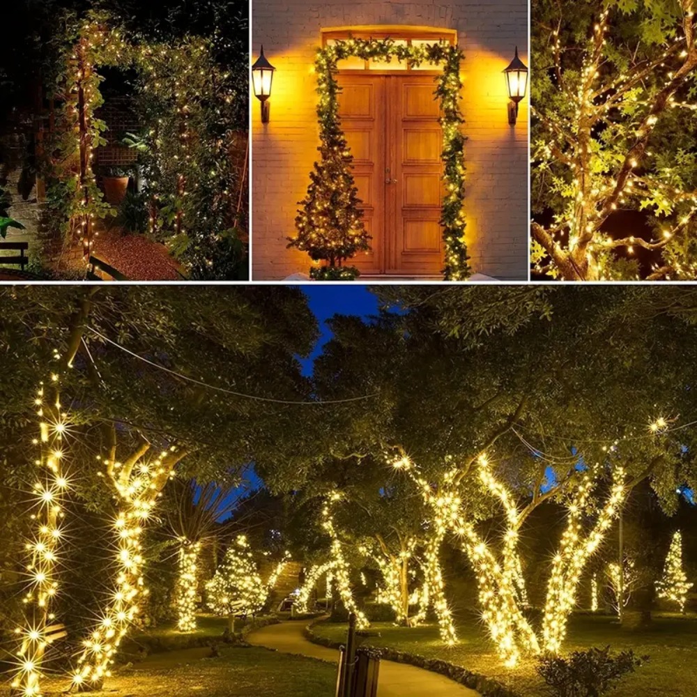 Solar Powered Outdoor String L - Outdoor Power For Christmas Lights reseña y precio