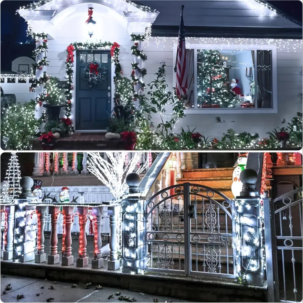 Solar Powered Outdoor String L - Outdoor Power For Christmas Lights reseña y precio