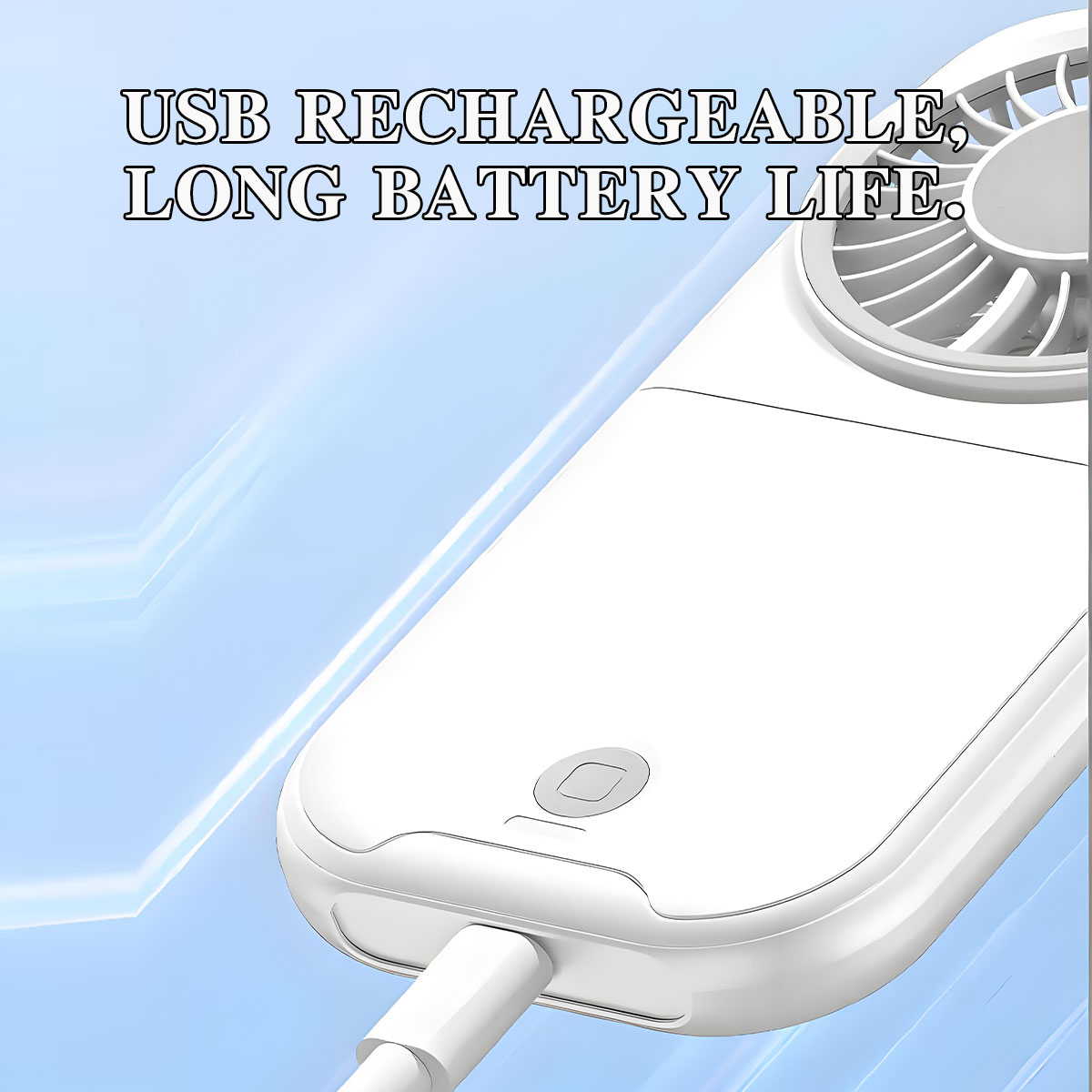 Foldable Handheld Desktop Fan  - Outdoor Power With Timer reseña y precio