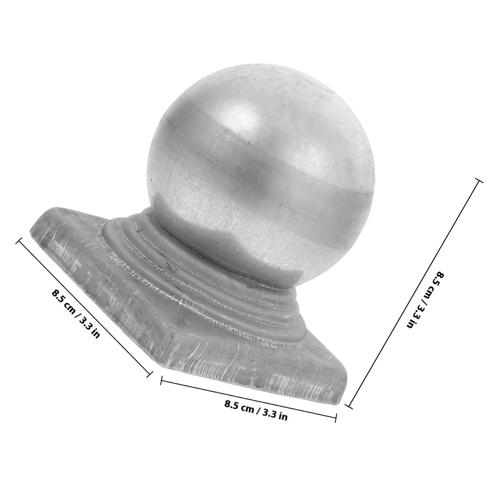 Ball Shaped Metal Fence Post C - Outdoor Power Post reseña y precio