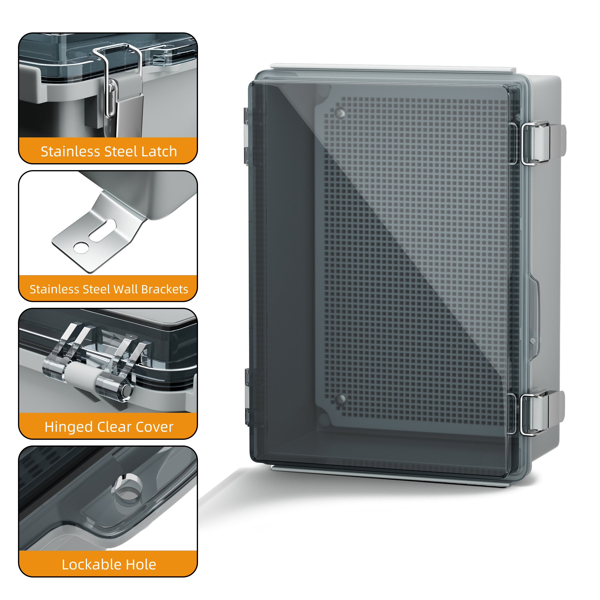 Clear Electrical Enclosure Box - Outdoor Power Supply Box reseña y precio