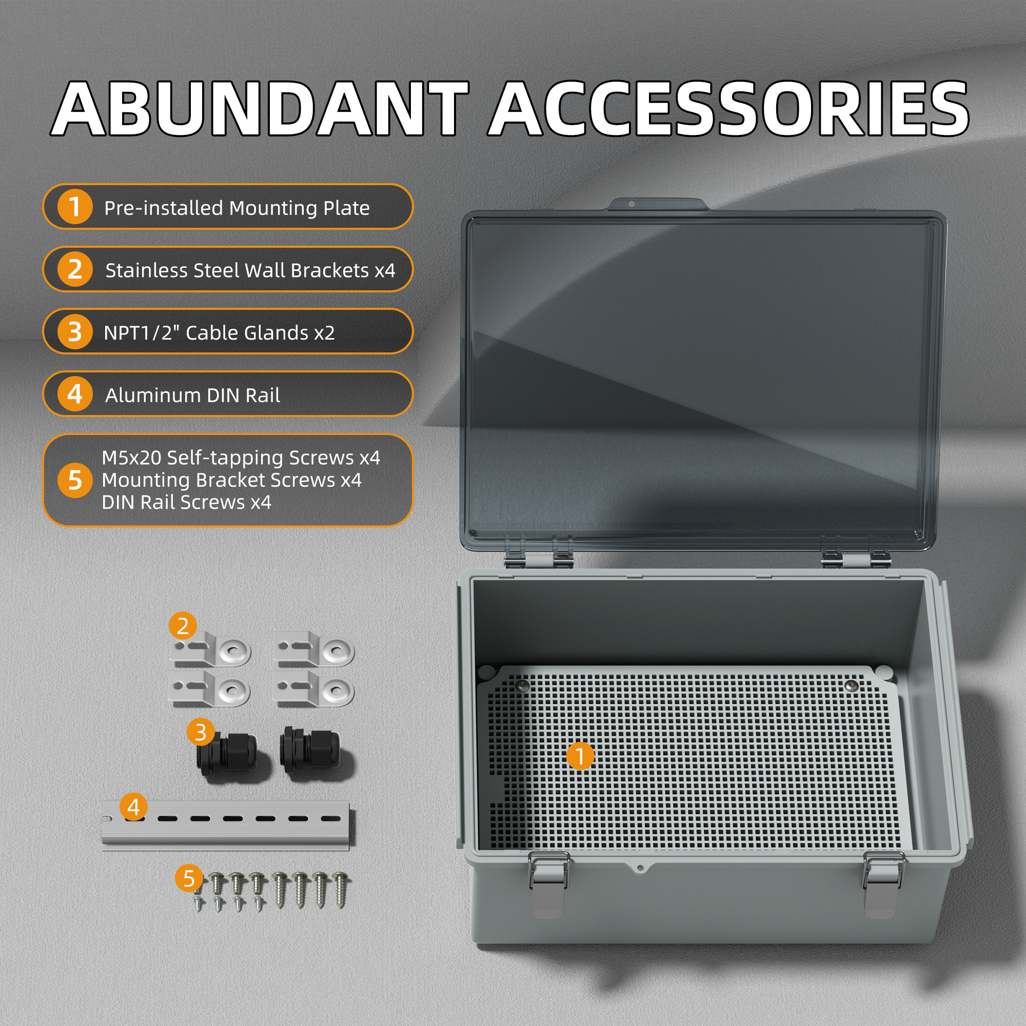 Clear Electrical Enclosure Box - Outdoor Power Supply Box reseña y precio