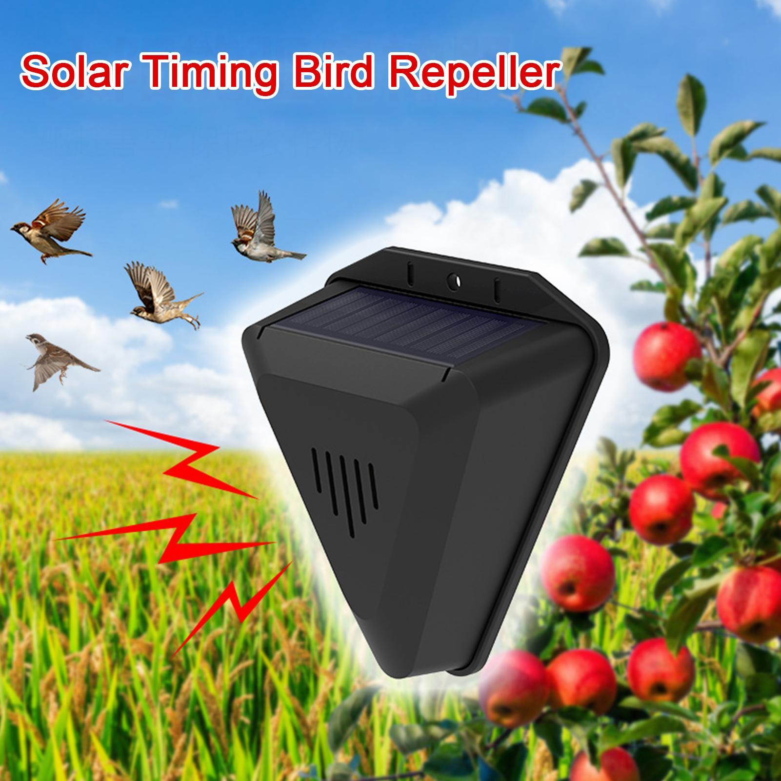 Solar Timer Bird Repeller With - Outdoor Power With Timer reseña y precio
