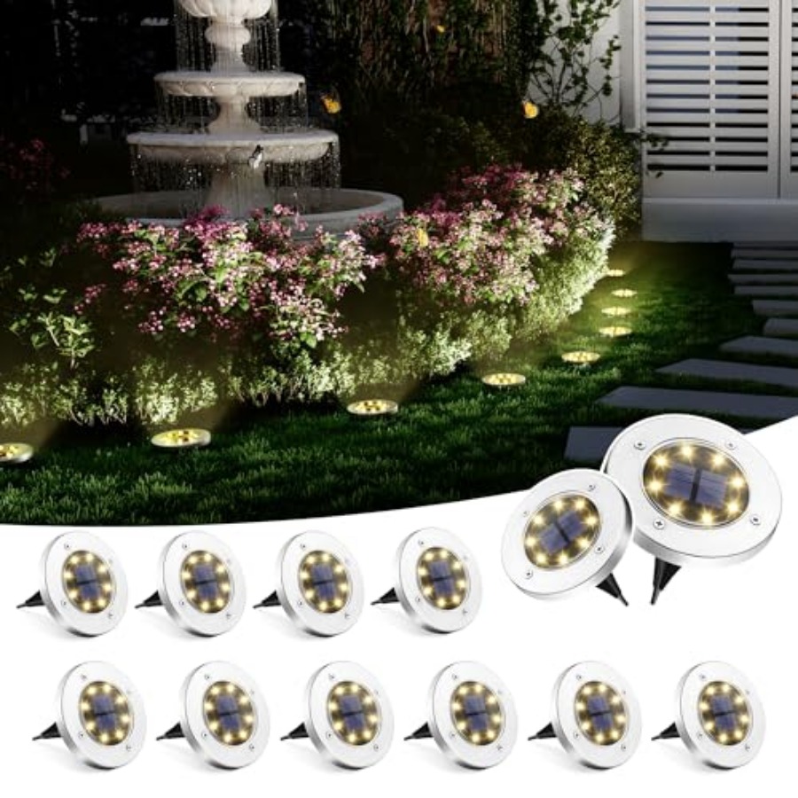Solar Ground Lights Solar Ligh - Outdoor Power For Lights reseña y precio