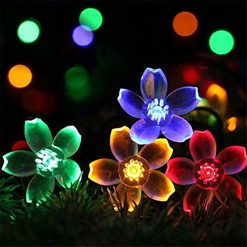 5m 7m 12m 22m Peach Flower Sol - Outdoor Power For Christmas Lights reseña y precio