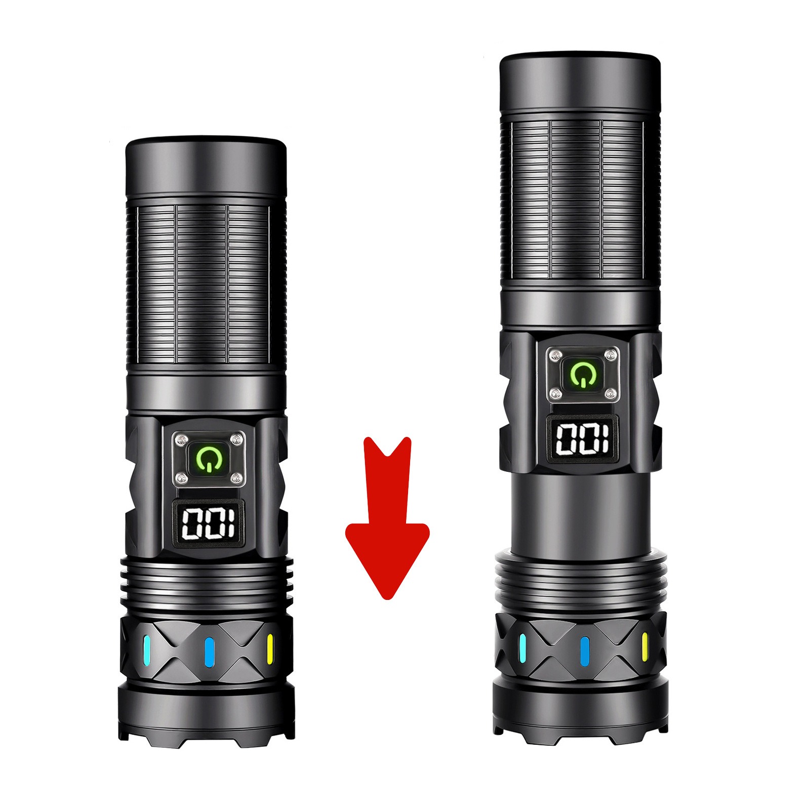 High Power LED Flashlight Tele - Outdoor Power For Camping reseña y precio