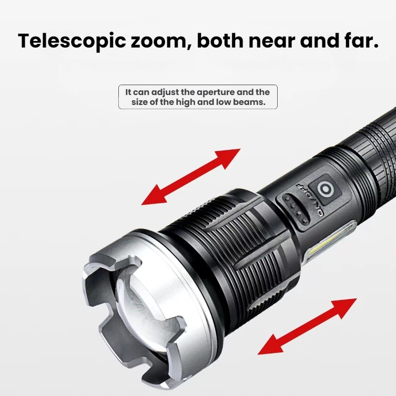 High-power LED Flashlight Tele - Outdoor Power For Camping reseña y precio