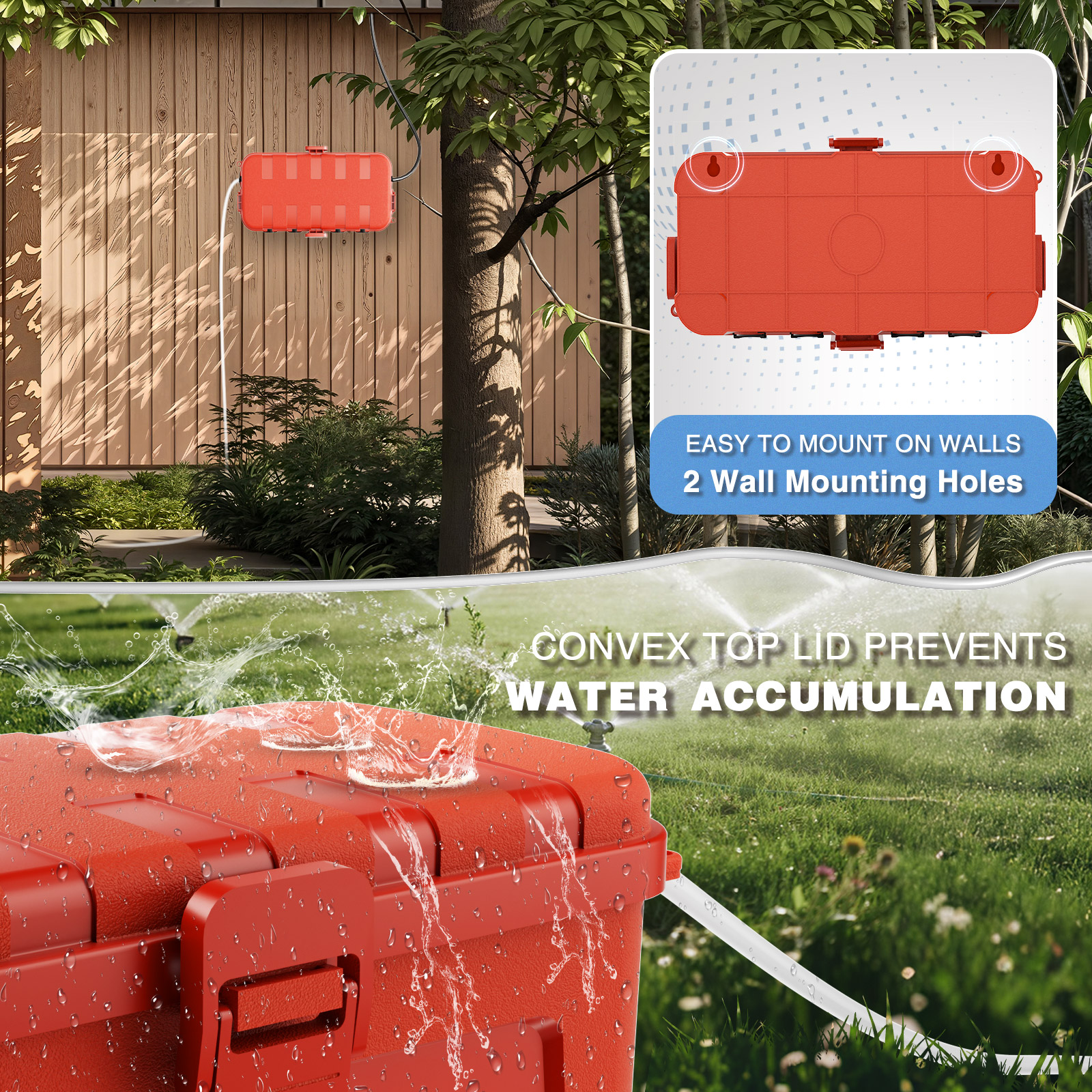 Outdoor Electrical Box Waterpr - Outdoor Power With Timer reseña y precio