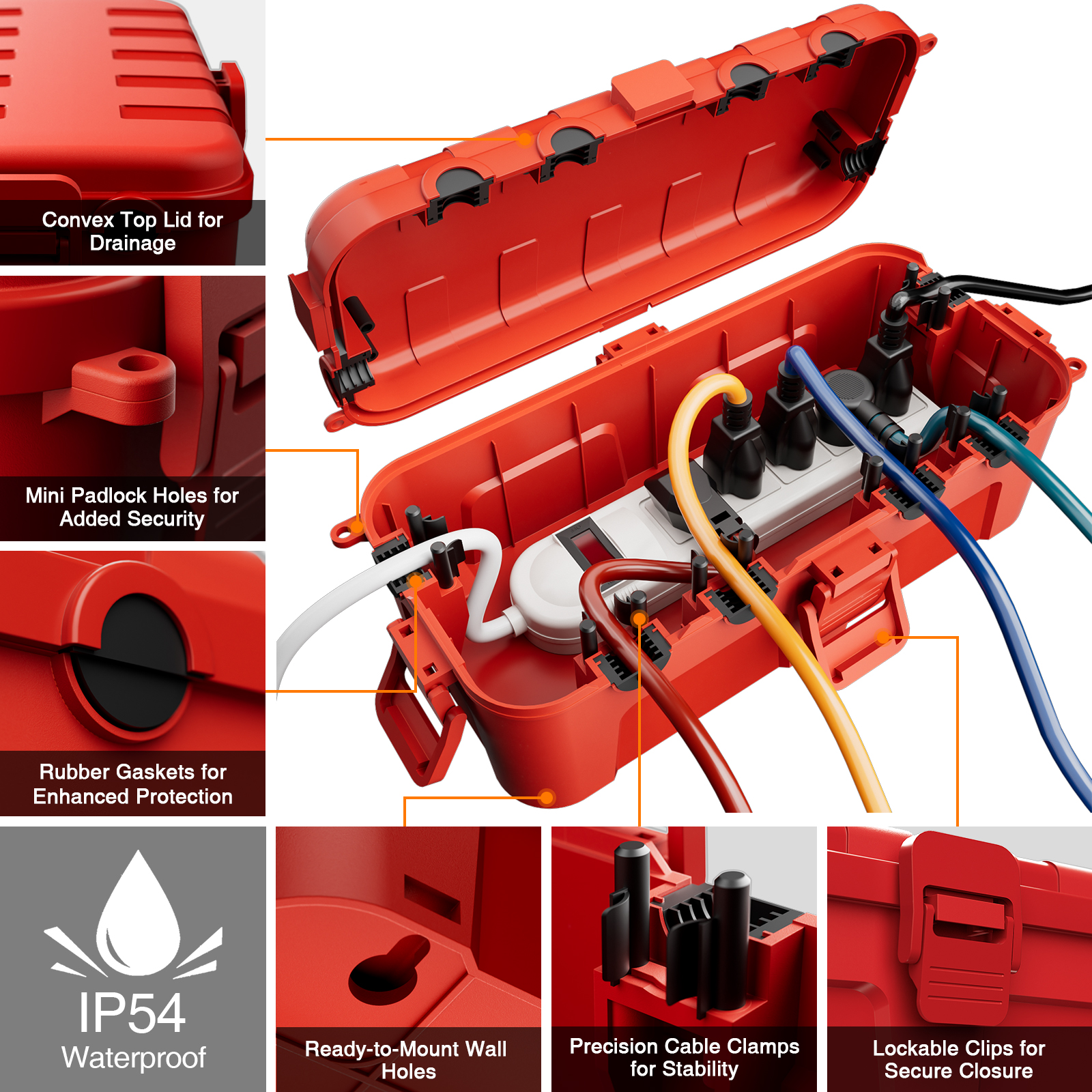 Outdoor Electrical Box Waterpr - Outdoor Power With Timer reseña y precio