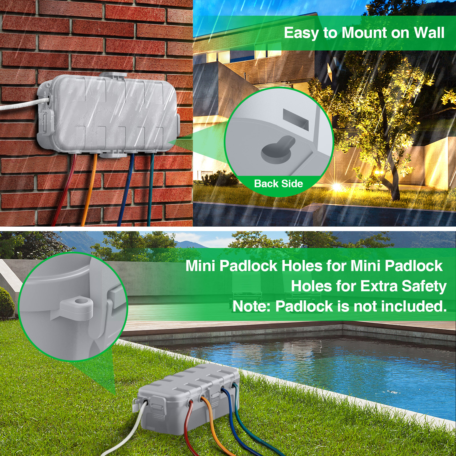 IP54 Waterproof Extension Cord - Outdoor Power With Timer reseña y precio